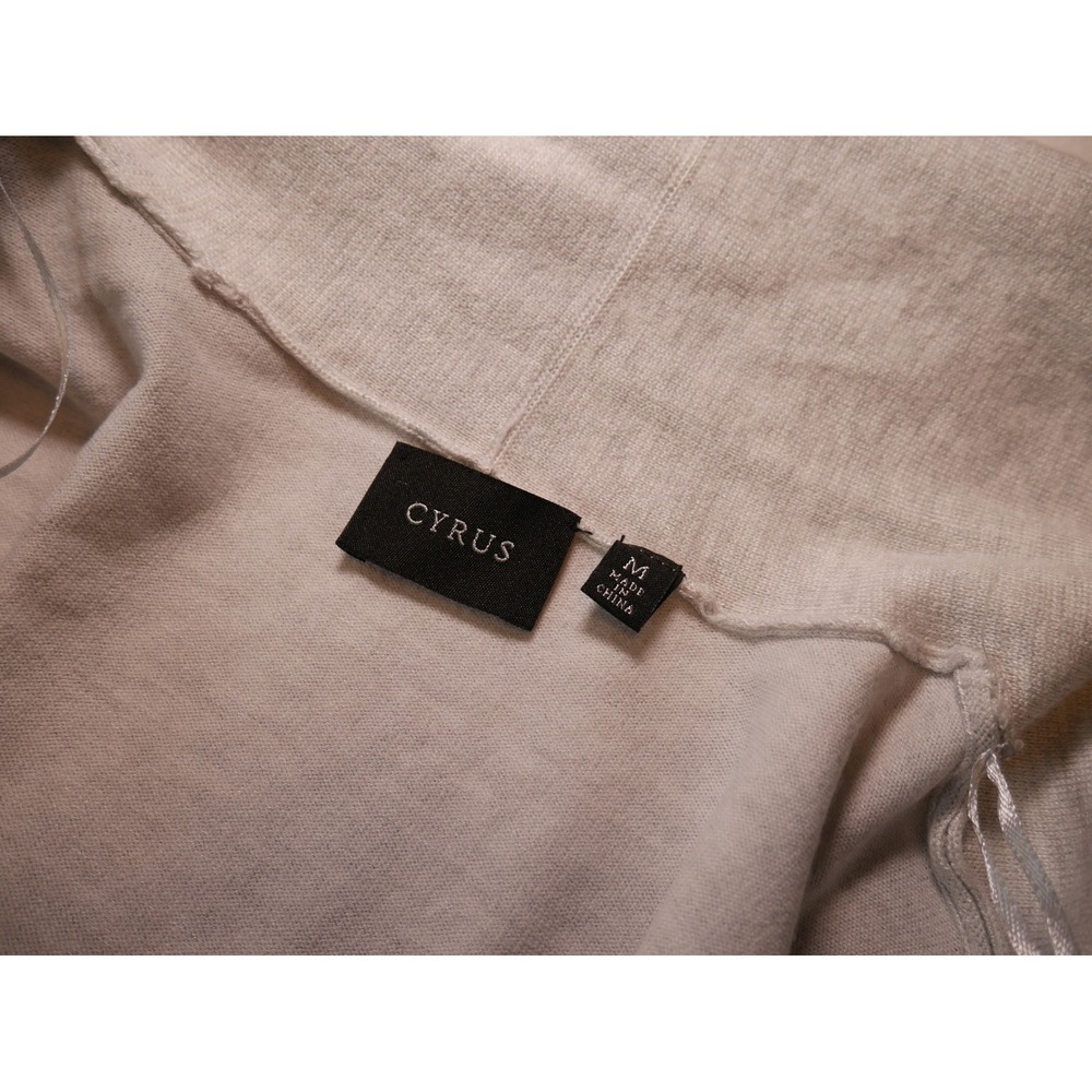 Cyrus Womens Gray Heather Open Front Shawl Collar Cardigan Sweater Size M - Picture 5 of 11
